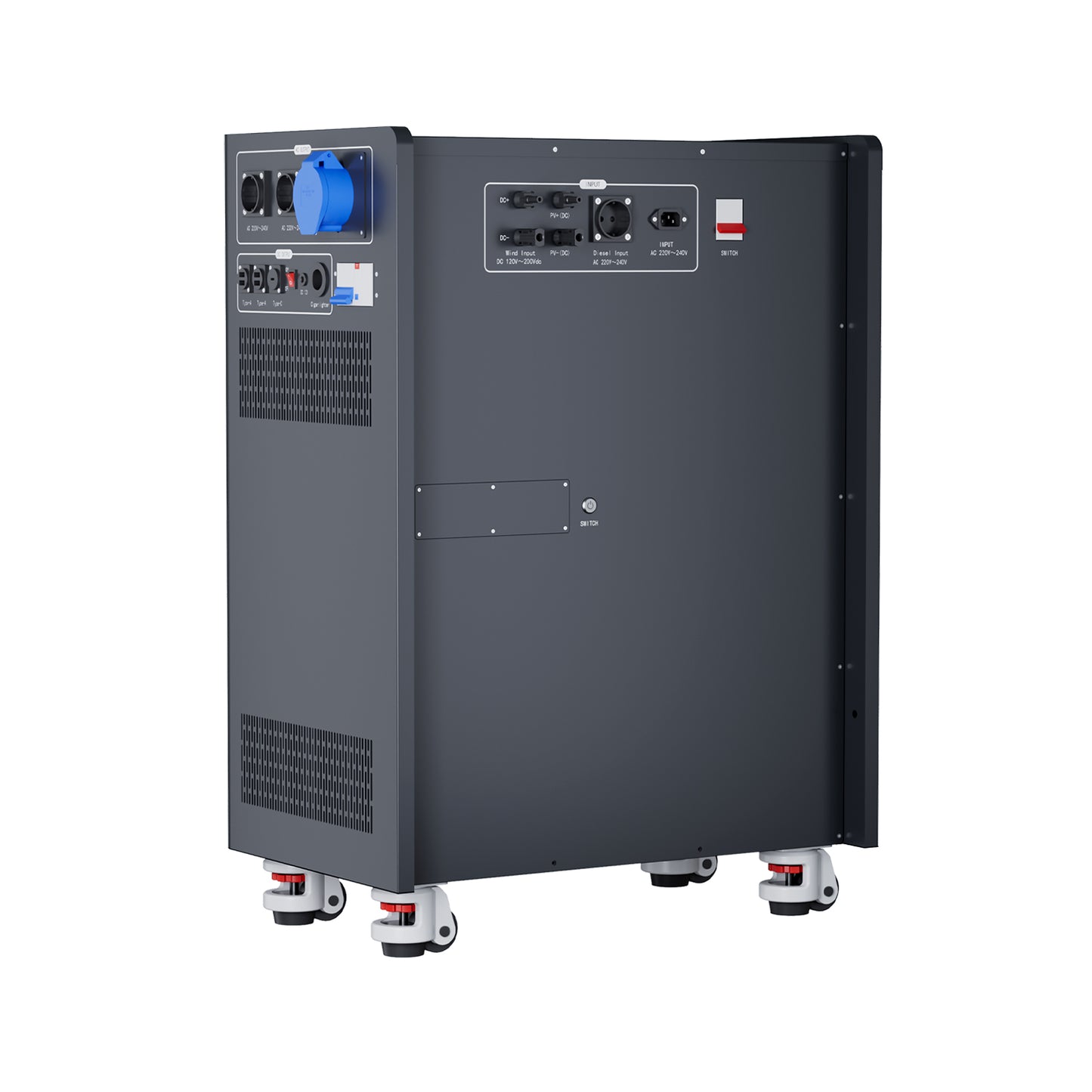 16kwh ESS with 10kw Inverter 4-In-1 Wind/Solar/Grid/Diesel Input